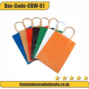 colored paper bags with handles