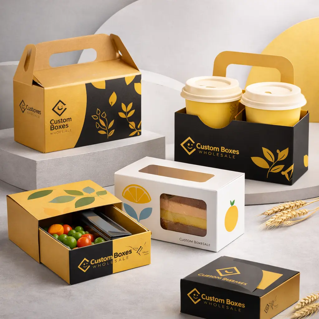 Custom food packaging displayed creatively
