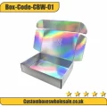 Holographic folding mailer packaging box